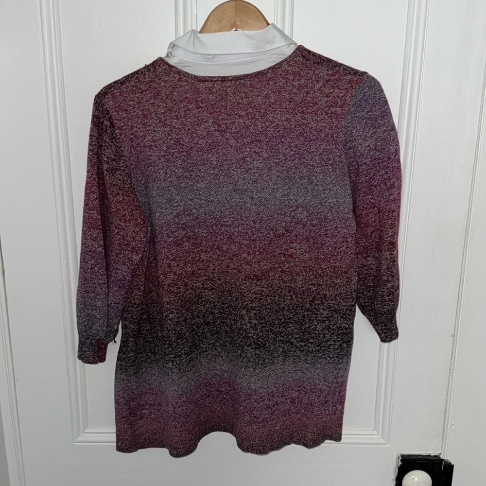 Notations Collared Sweater - Picture 3 of 3